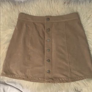 Vegan Fall Suede Express Skirt